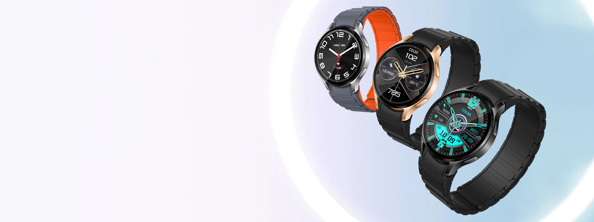 Colmi i28 Ultra smartwatch with advanced health tracking, 10-day battery life, and IP68 waterproof rating.