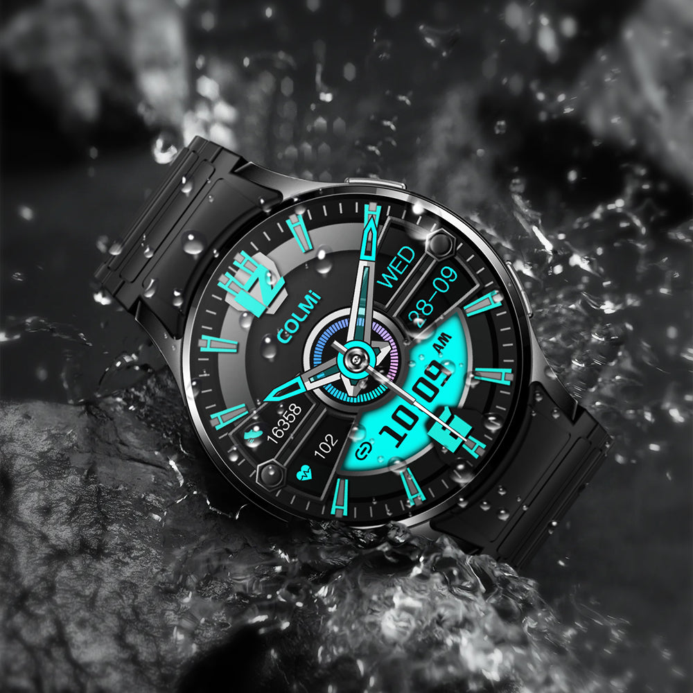 Colmi i28 Ultra smartwatch with IP68 waterproof rating, advanced health tracking, 10-day battery life, and durable design.